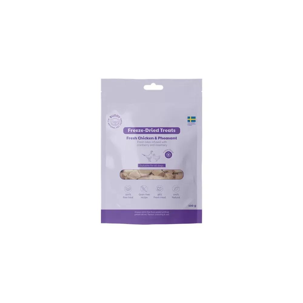 Buddy Freeze Dried Treats Chicken and Pheasant