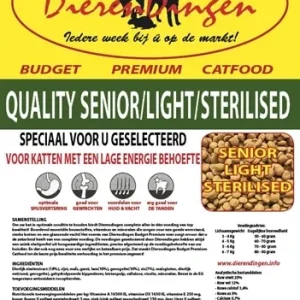 Budget Premium Catfood Quality Senior Light Sterilised - 15 kg