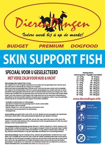 Budget Premium Dogfood Skin Support Fish - 12,5 kg