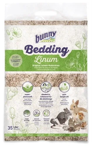 Bunny Nature Bunnybedding Linum Vlasvezel - 35 liter