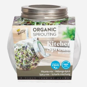 Buzzy庐 Organic Sprouting - Kiempot Pikante Salade - 7.5 Gram