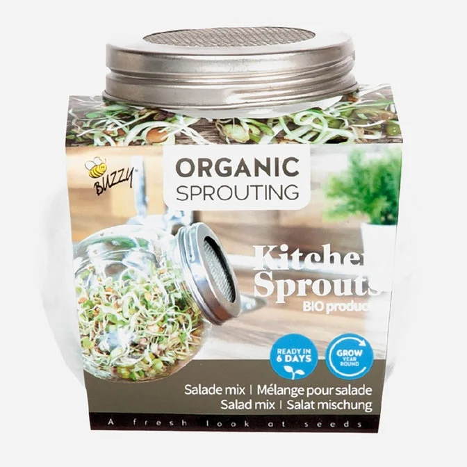 Buzzy庐 Organic Sprouting - Kiempot Salademix - 7.5 Gram