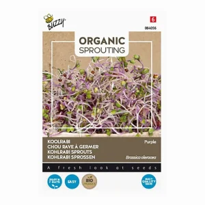 Buzzy庐 Organic Sprouting - Koolrabi blauwpaars - 30 Gram