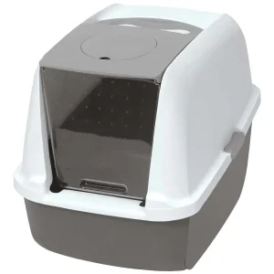 CA kattentoilet met dak 55x40x45CM grijs