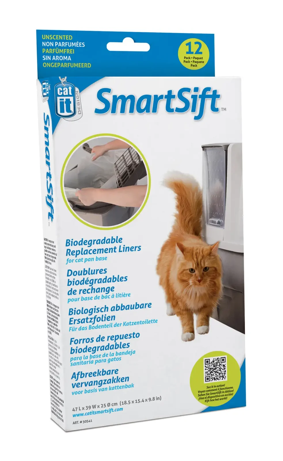 CA smart-sift afvalzak 12st 47x39x25CM/70L