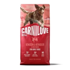 Carnilove Active Adult All Breeds Venison Reindeer Wild Boar - 12 kg