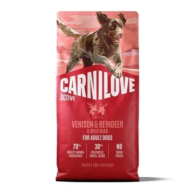 Carnilove Active Adult All Breeds Venison Reindeer Wild Boar - 12 kg