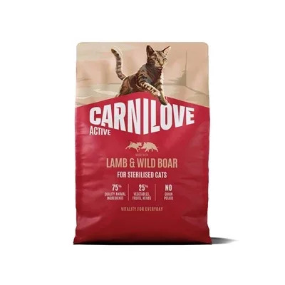 Carnilove Active Adult Sterilised All Breeds Lamb Wild Boar - 2 kg