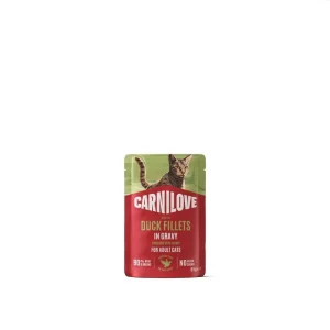 Carnilove Cat Pouch Gravy Duck with Catnip 85 g Natvoer Kat