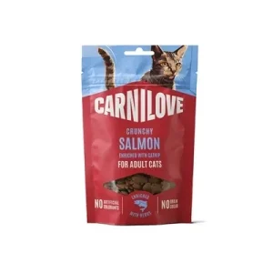 CARNILOVE CRUNCHY SNACK SALMON / CATNIP 50 GR
