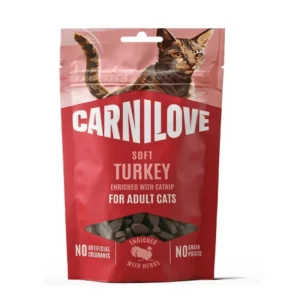 Carnilove - Kattensnack - Zacht - Kalkoen & Kattenkruid - 50 gr