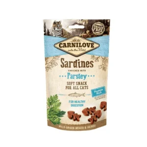 Carnilove - Kattensnack - Zacht - Sardine & Peterselie - Graanvrij - 50gr