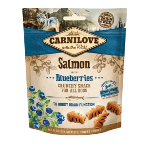 Carnilove - Knapperige Snack - Zalm & Bosbes - Graanvrij - 200 g