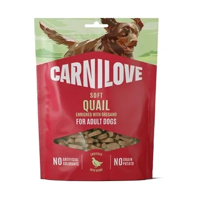 CARNILOVE SOFT SNACK QUAIL / OREGANO 200 GR