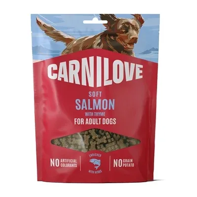 CARNILOVE SOFT SNACK SALMON / THYME 200 GR