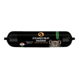 Carnis Gestoomde vleesworst - Natvoer - Kip&Zalm 400 g - Natvoer - Pets Place