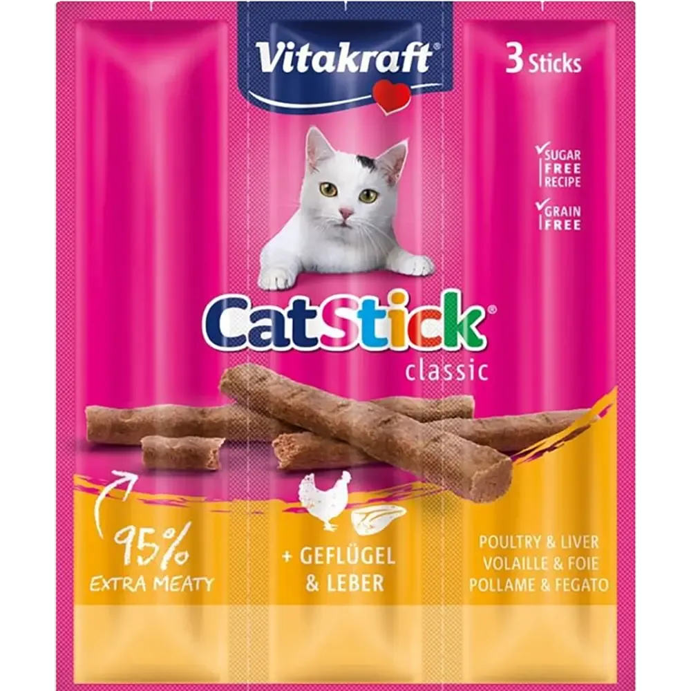 Cat Stick Mini Gevogelte en Lever 3st.
