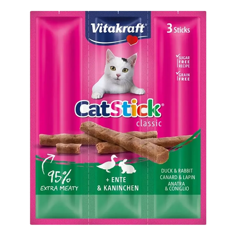 Cat Sticks Mini Eend en Konijn 3 st.