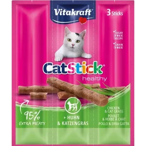 Cat Sticks Mini Kip en Kattengras 3 st.