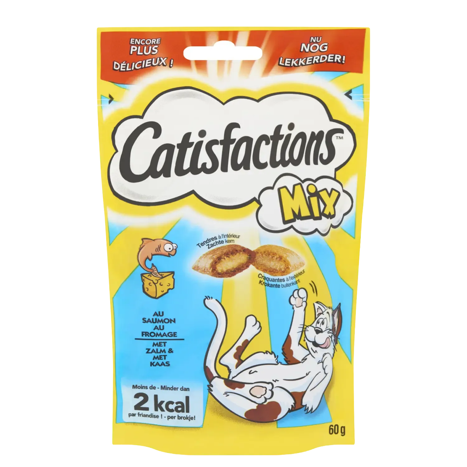 Catisfactions Mix Zalm en Kaas 60 g