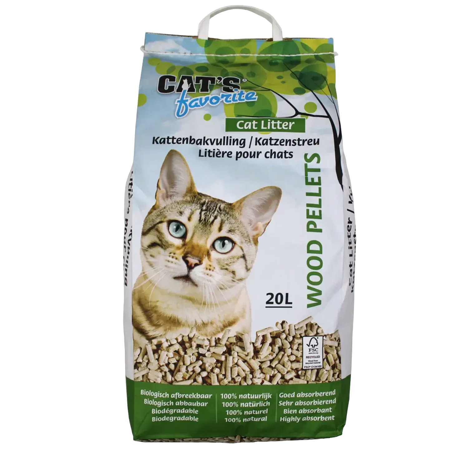 Cats Favorite Houtkorrel 20 L