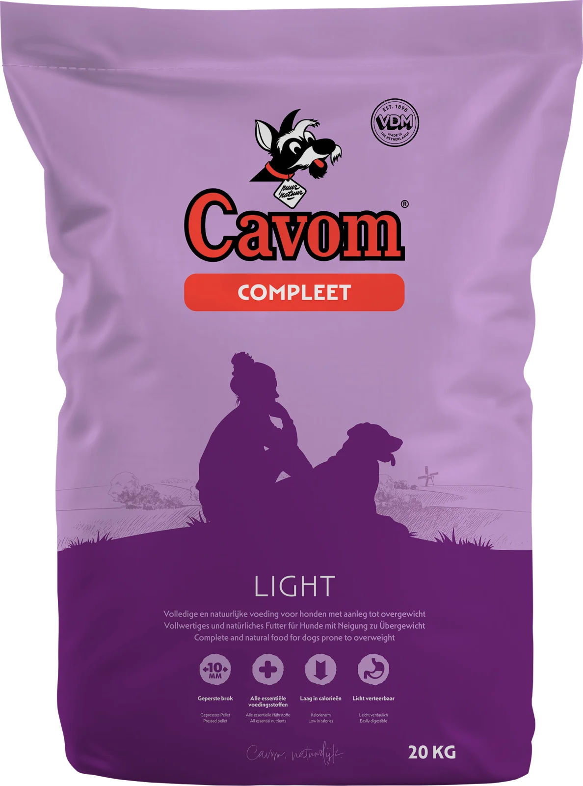 Cavom Compleet Light - Hondenvoer - 5 Kilogram - rund