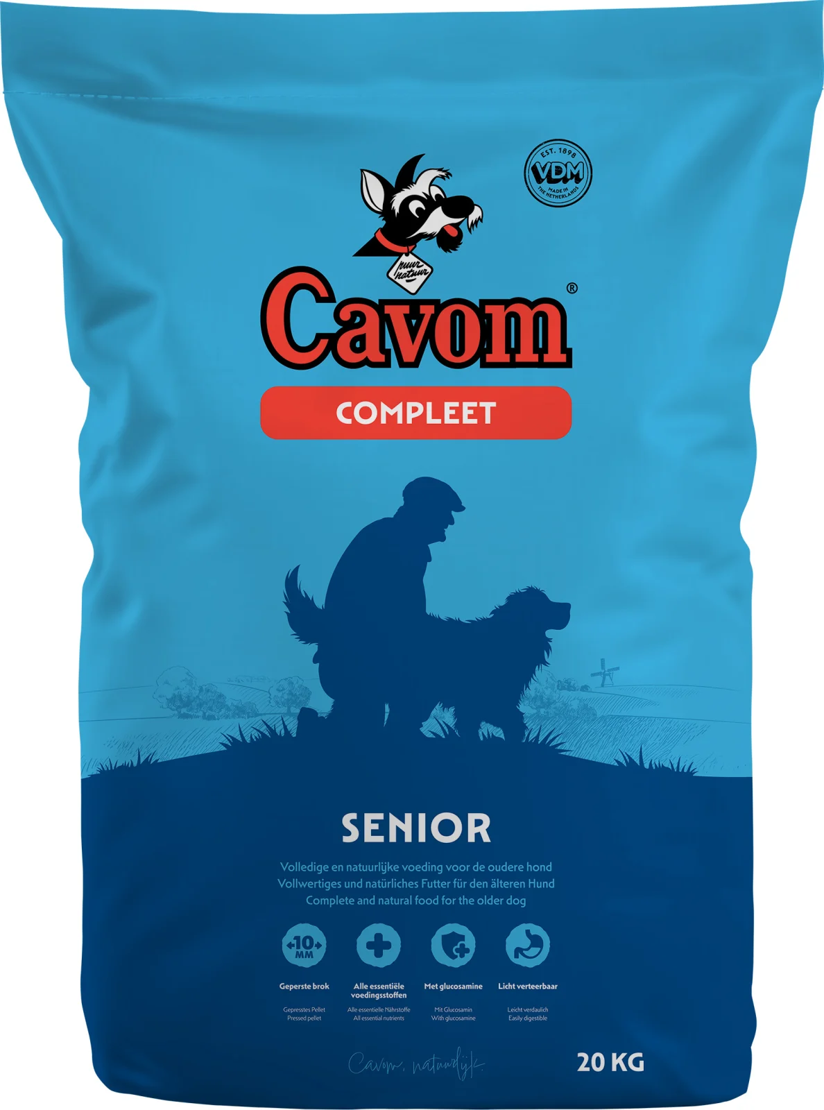 Cavom Compleet senior - Hondenvoer - 5 Kilogram - rund