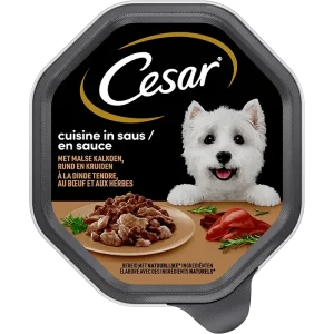 Cesar Kalkoen en Rund in Saus 150 g