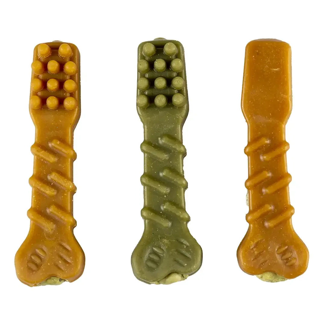 chew! Gevulde dental tandenborstels 9,6cm – display gemengde kleuren - Image 2