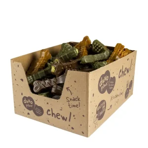 chew! Gevulde dental tandenborstels 9,6cm – display gemengde kleuren
