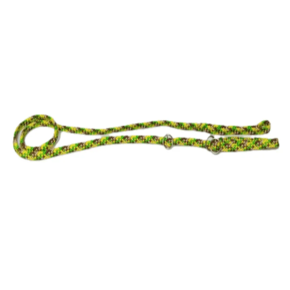 Chikko Quality - Vanglijn met Dubbele Stop - Groen/Geel/Bruin - 165cmx10mm