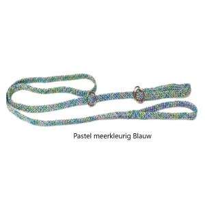 Chikko Quality - Vanglijn met Dubbele Stop - Pastel meerkleurig blauw - 165cmx10mm