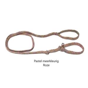 Chikko Quality - Vanglijn met Dubbele Stop - Pastel meerkleurig Roze - 165cmx10mm