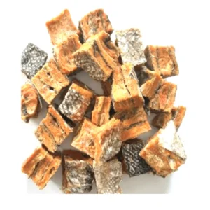 Chikko Quality - Zalmblokjes met huid - 100% Natuurlijk Snackplezier - 225g