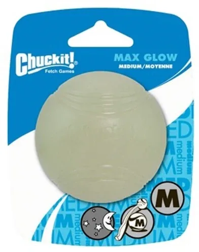 Chuckit Max Glow Bal Glow in the Dark Medium 6x6x6 cm