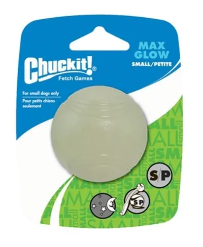 Chuckit Max Glow Bal Glow in the Dark Small 5x5x5 cm