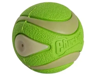 Chuckit Max Glow Ultra Squeekerbal 6 cm - Groen - Image 2