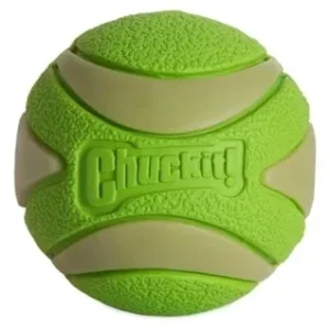 Chuckit Max Glow Ultra Squeekerbal 6 cm - Groen