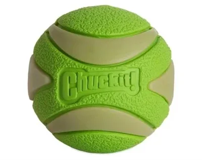 Chuckit Max Glow Ultra Squeekerbal 6 cm - Groen