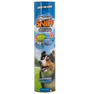 Chuckit! Sniff Fetch Ball Bacon & Peanut Butter M 4-pack