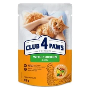 Club 4 Paws Premium Adult Chicken in Jelly Pouch - 85 gr