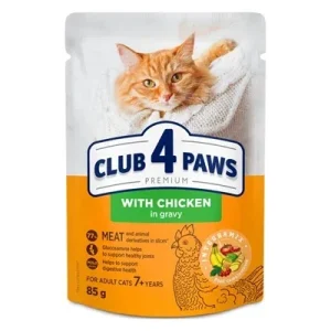 Club 4 Paws Premium Senior 7 Chicken in Gravy Pouch - 85 gr