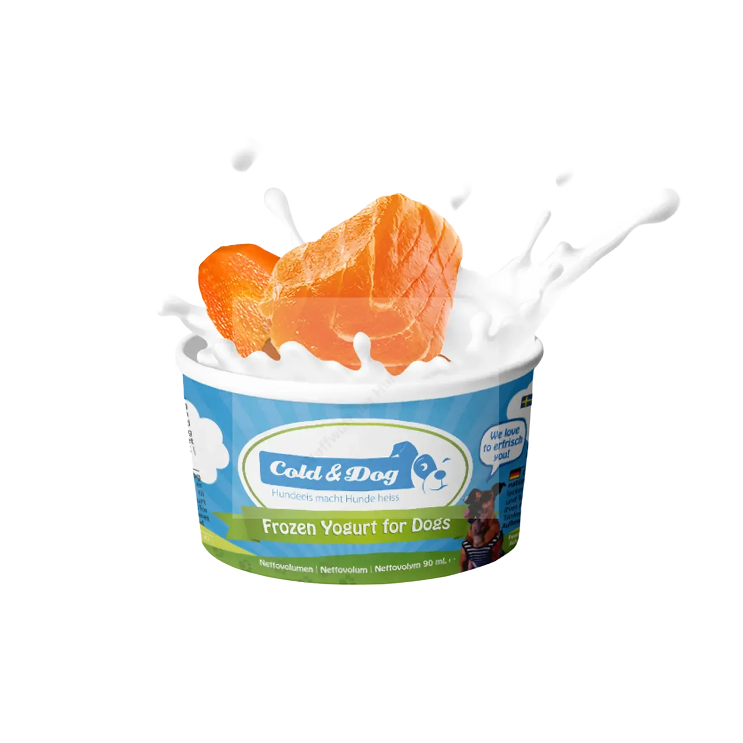 Cold&dog IJs Yoghurt Zalm en Wortel 90 ml