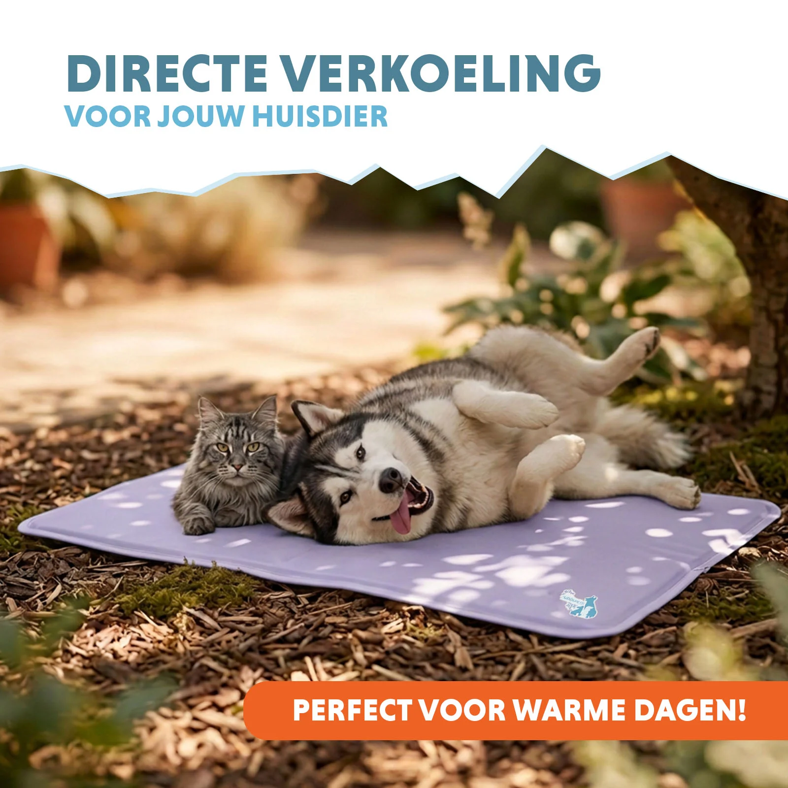 Coolpets Gel Cooling Mat Lila XL - Image 2