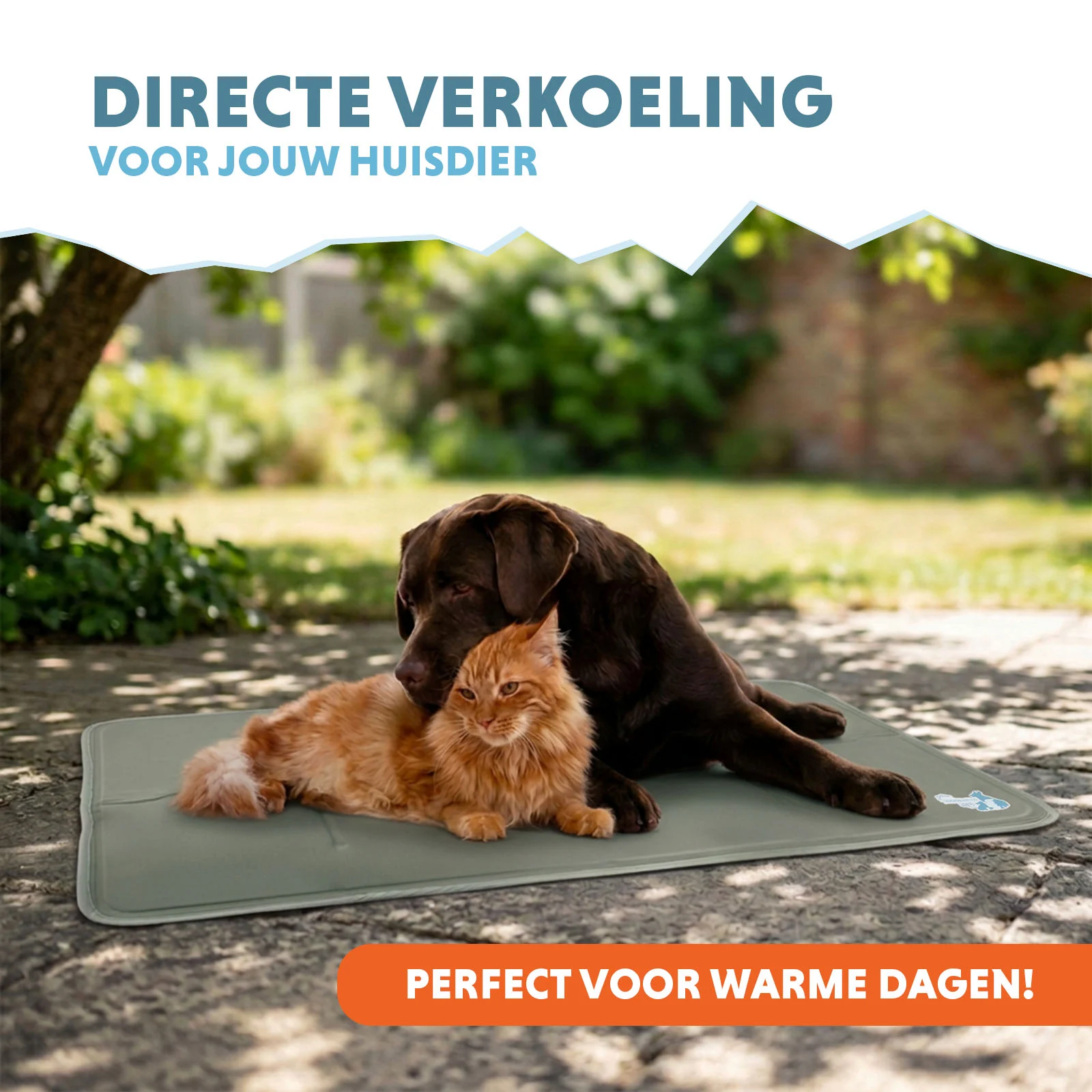 Coolpets Gel Cooling Mat Olijfgroen L - Image 2