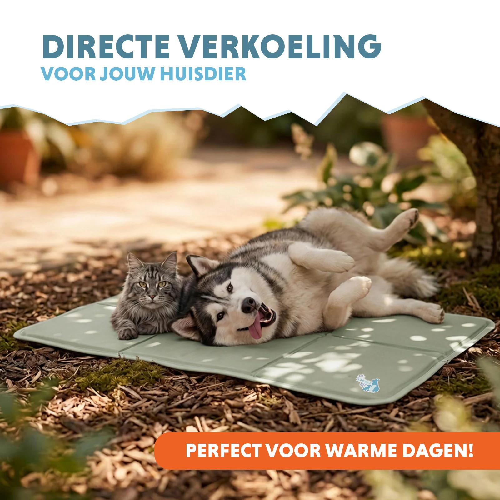Coolpets Gel Cooling Mat Olijfgroen XL - Image 2
