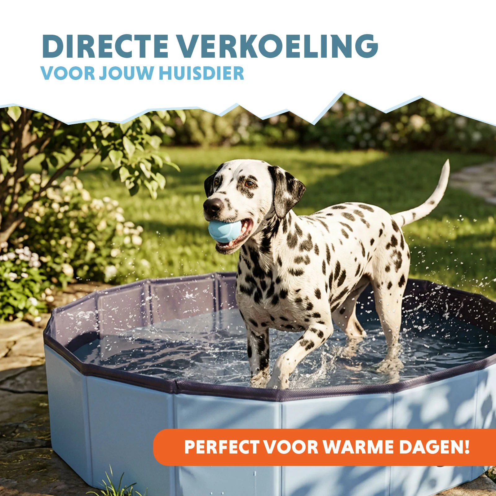 CoolPets Splash Dog Pool ø 120 x 30 cm - Image 2