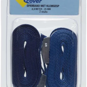 Cover - Spanband met klemgesp 2,5m x 25mm