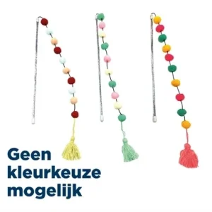 Croci Kattenhengel Pompom - Assorti