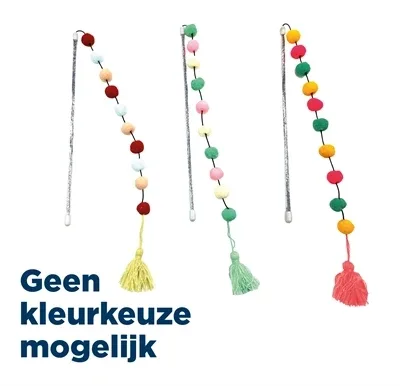 Croci Kattenhengel Pompom - Assorti